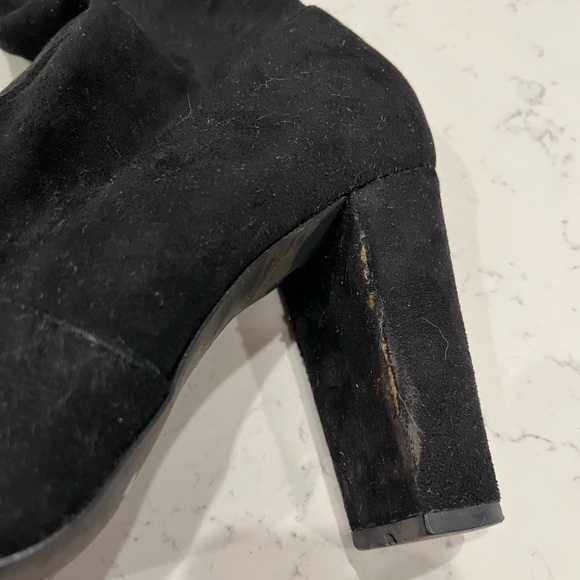 Lulus Black Suede Over the Knee Boots - Picture 6 of 6